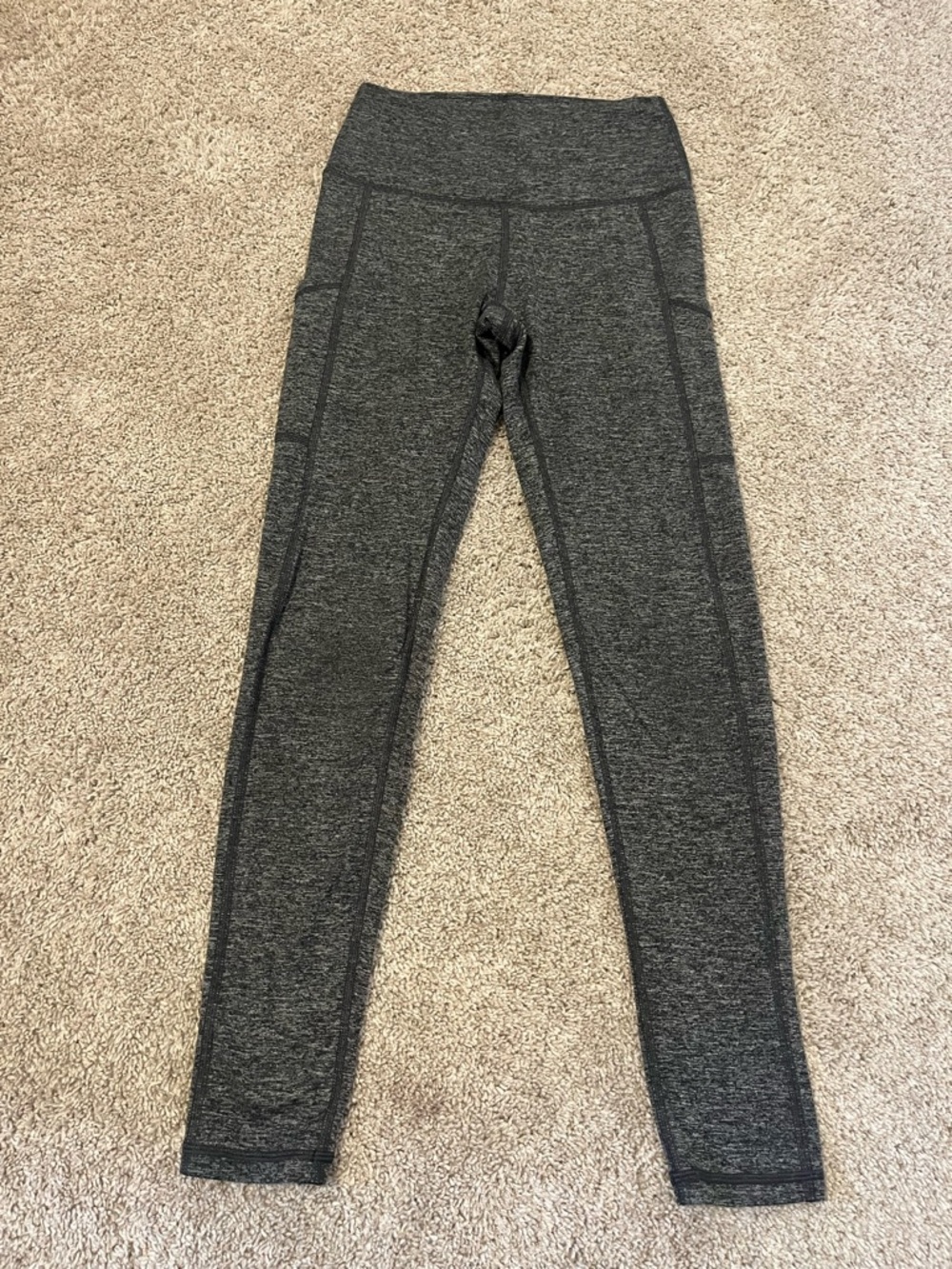 Aerie Women’s Size Small Leggings Heather Gray Pockets Stretch Workout Pants